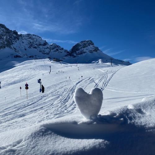 Herz im Schnee